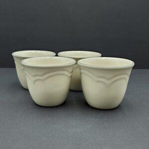 Pfaltzgraff Custard Cups Gray Rim Stoneware Dessert Fruit Cups